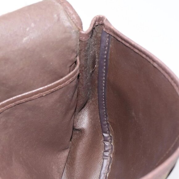 Burberrys Nova Check Shoulder Bag Canvas Beige Gold Auth BA2319 - Picture 12 of 16